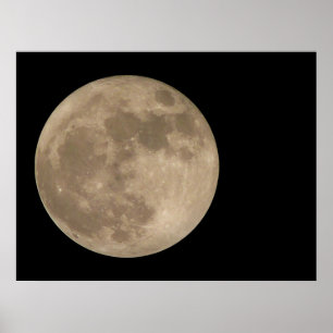 Poster av fullvärdig moon för Måne-utskrift