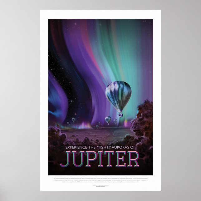 Poster av futuristiska - Bubblor på Jupiter (Framsidan)