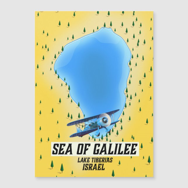 Poster av Galie Israel karta (Framsida)