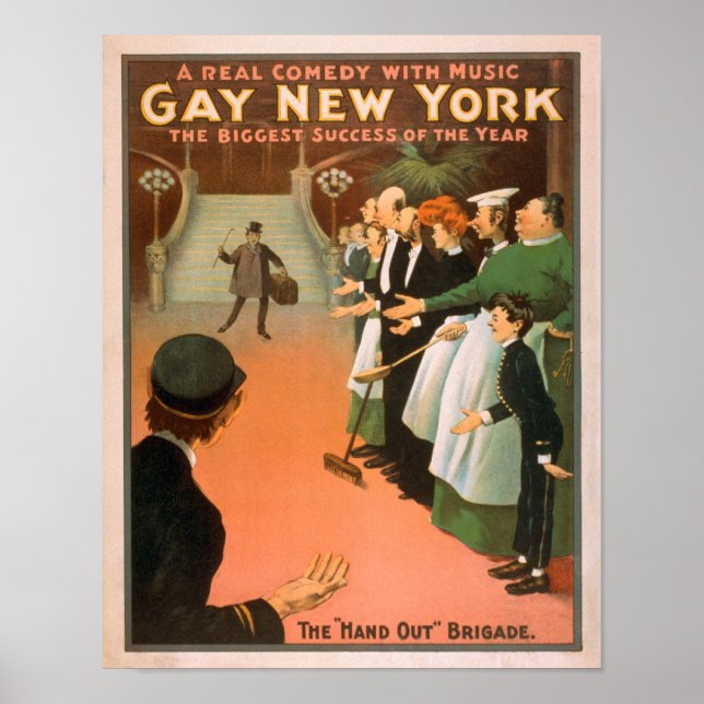 Poster av Gay New YorkRich-herrteatern (Framsidan)