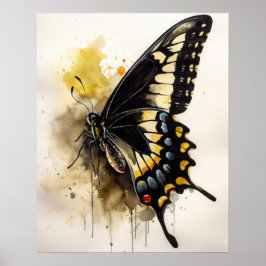 Poster av giant Swallowtail Butterfly Art Print