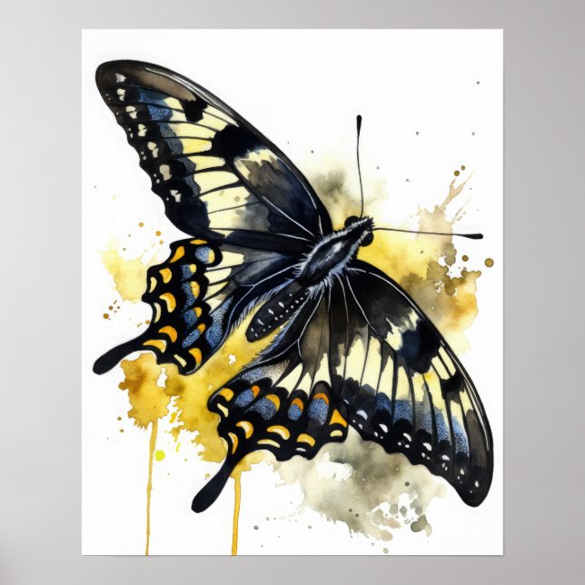 Poster av giant Swallowtail Butterfly Art Print (Framsidan)