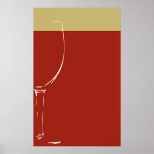 poster av glas av vin