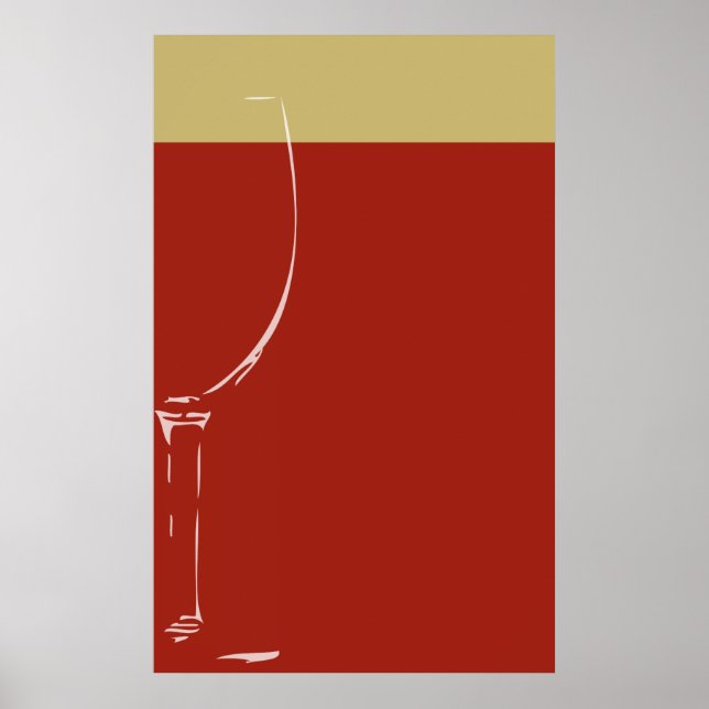 poster av glas av vin (Framsidan)