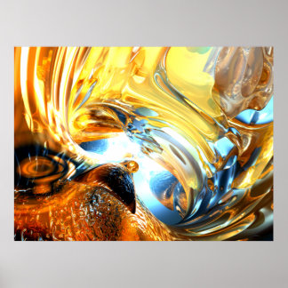Poster av glastidal Wave-Abstrakt