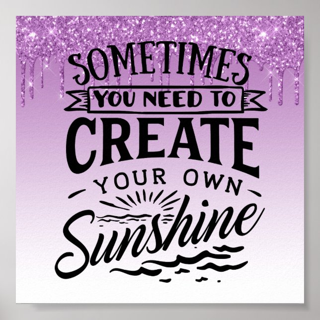 Poster av Glitter-inspirationsoffert (Framsidan)