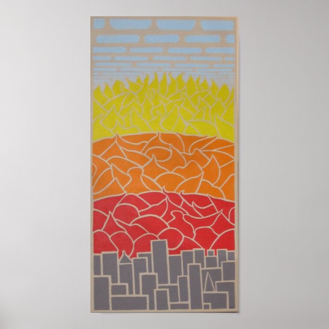 poster av global uppvärmning (Framsidan)