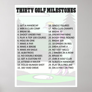 Poster av Golfer's Bucket List