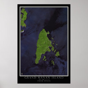Poster av Grand Manan Island New Brunswick Satelli