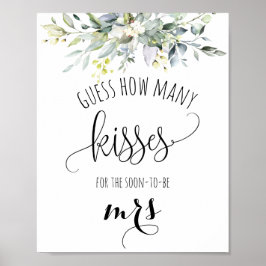 Poster av greenery Möhippa-spel