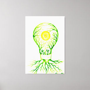 poster av grönt canvastryck