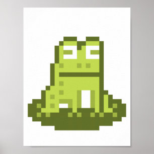 Poster av grova pixelbilder