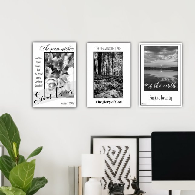 Poster av Gud i Black and White Forest Glory (Skapare uppladdad)