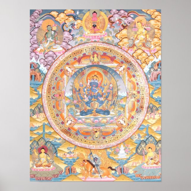 Poster av Guhyasamaja Akshobhyavajra (Framsidan)