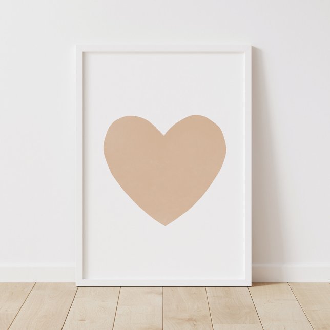 Poster av guld vattenfärga Heart Nursery Decor (Skapare uppladdad)