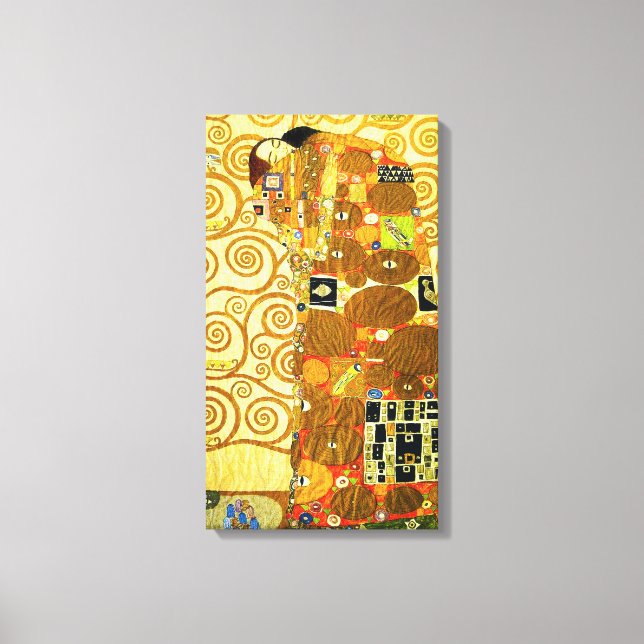 Poster av Gustav Klimt Fulfillment Canvas (Framsida)
