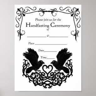 Poster av handtag - Raven Kärlek