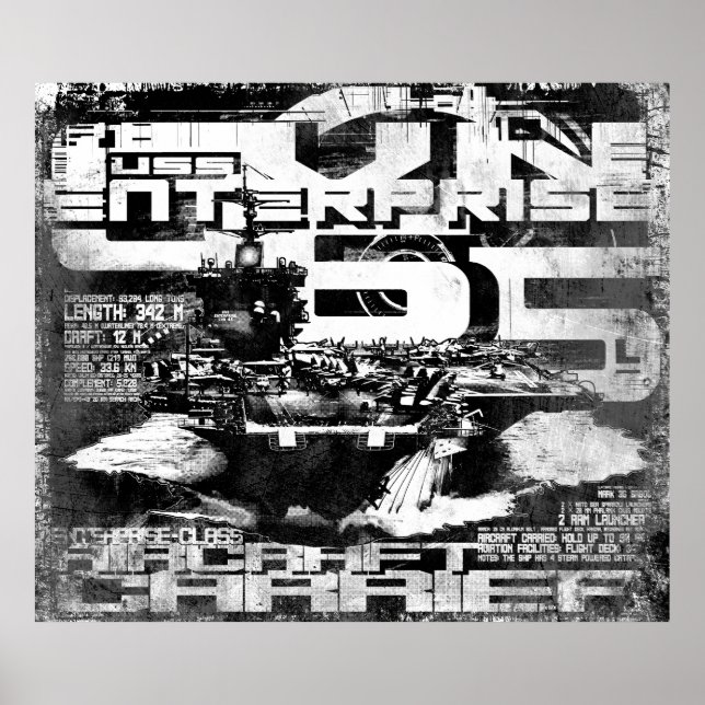 Poster av hangarfartyg - företag (Framsidan)