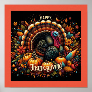 Poster av happy thanksgiving Wall Art & Decor