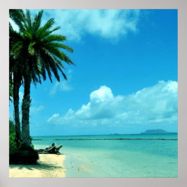 Poster av hawaii Tropical Beach