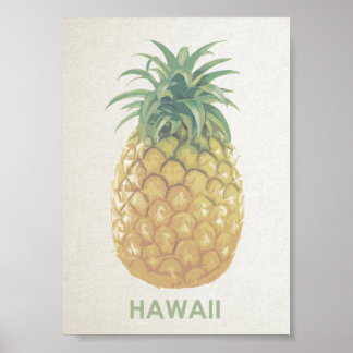 Poster av hawaii-vintage-repananas