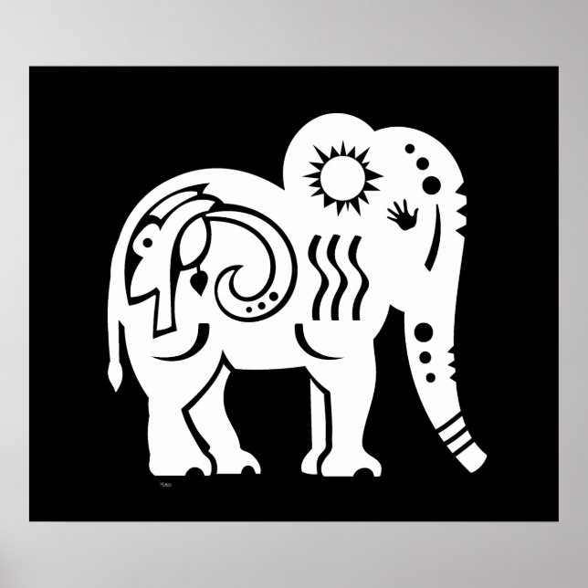 Poster av helig Giant (vit) (Framsidan)