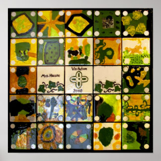 Poster av Hesses klasskonstprojekt