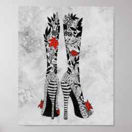 Poster av högvärdig stiletto Mode Shoes