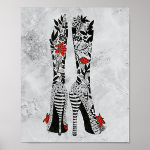 Poster av högvärdig stiletto Mode Shoes