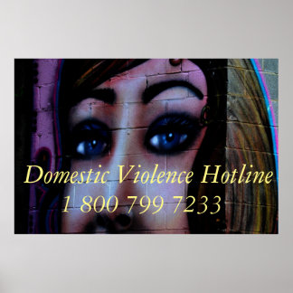 poster av hotline för domestic Violence