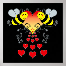 Poster av humla och hörselkonst