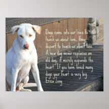 Poster av hund - Erica Jong