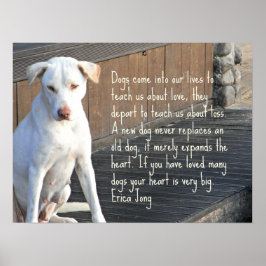 Poster av hund - Erica Jong