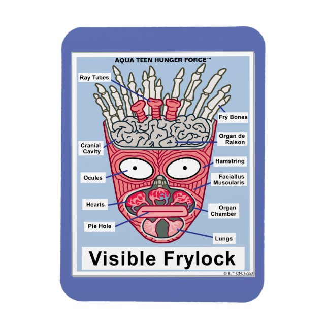 Poster av Hungrig Tvinga Visible Frylock Tonåring  Magnet (Vertikal)