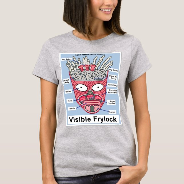 Poster av Hungrig Tvinga Visible Frylock Tonåring  T Shirt (Framsida)