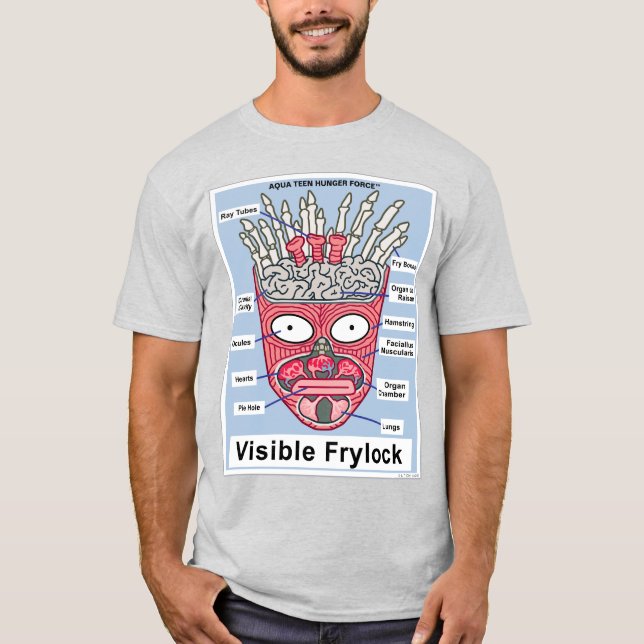 Poster av Hungrig Tvinga Visible Frylock Tonåring  T Shirt (Framsida)