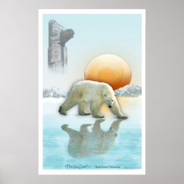 poster av "ICE CHIEF"-Polarna "Bear & Totem Pole A