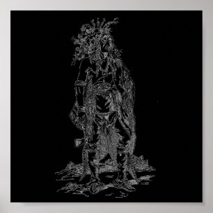 Poster av indisk chef