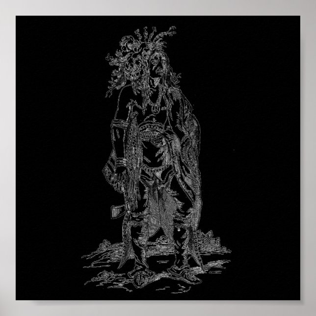 Poster av indisk chef (Framsidan)