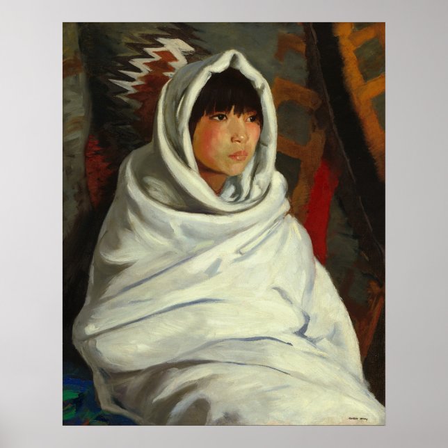 Poster av indisk flicka - Robert Henri Fine Art (Framsidan)
