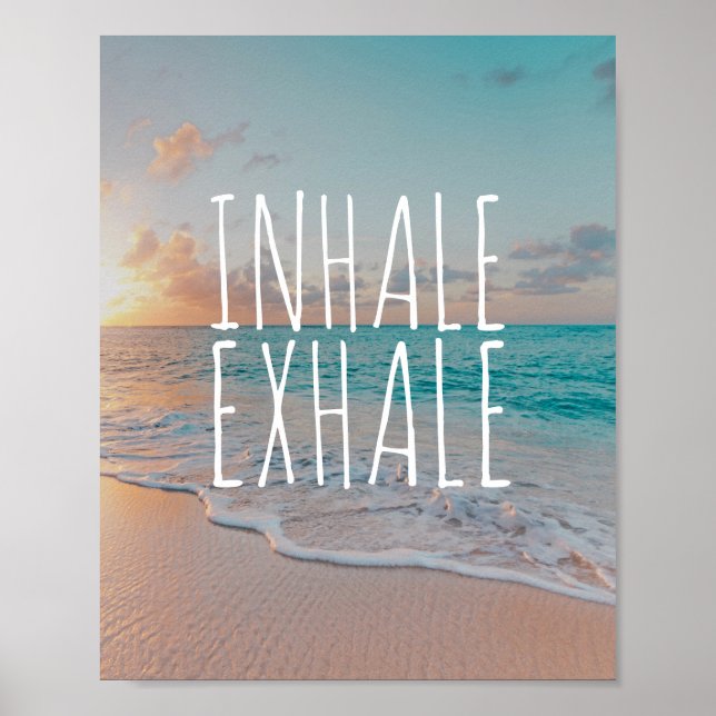 Poster av Inhale Exhale Caribbean Beach Paradise (Framsidan)