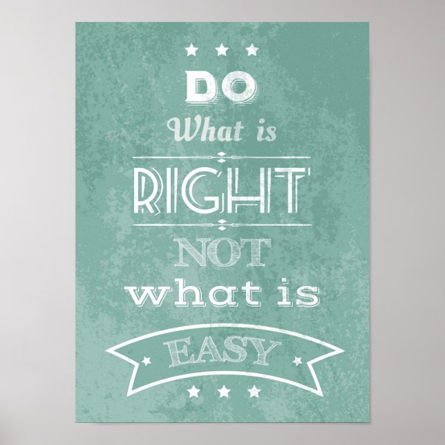 Poster av inspirationcitattypografi (Framsidan)