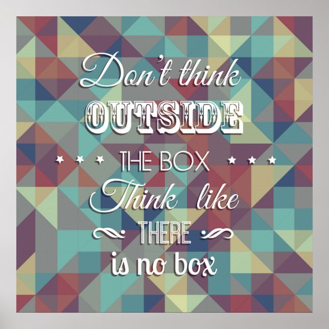 Poster av inspirationcitattypografi (Framsidan)