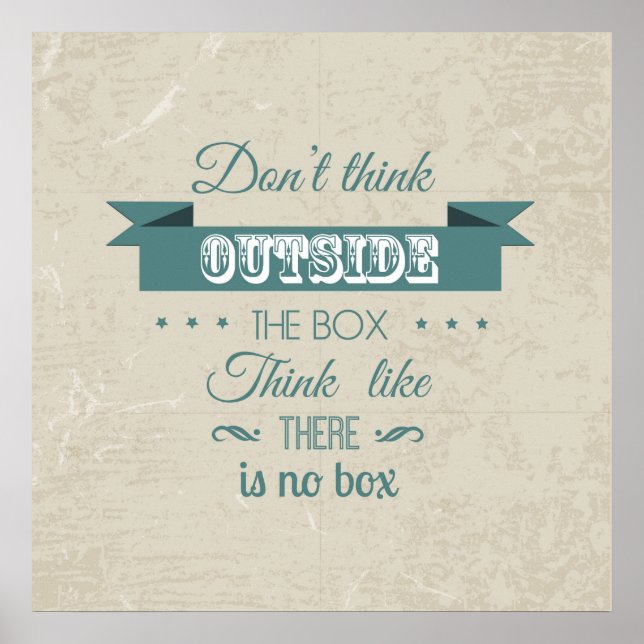 Poster av inspirationcitattypografi (Framsidan)