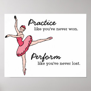 Poster av inspirationell Ballet Dancer