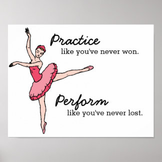 Poster av inspirationell Ballet Dancer