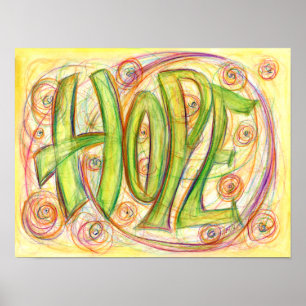 Poster av inspirationshälsa Ord Art