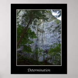 Poster av inspirationsmur för bestämning