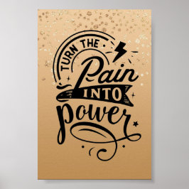Poster av inspirationsoffert för guld-spektrum