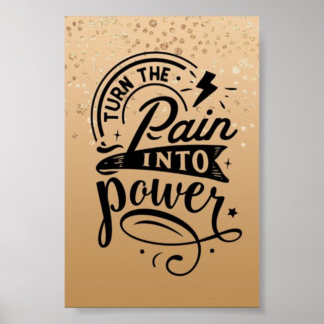 Poster av inspirationsoffert för guld-spektrum (Framsidan)